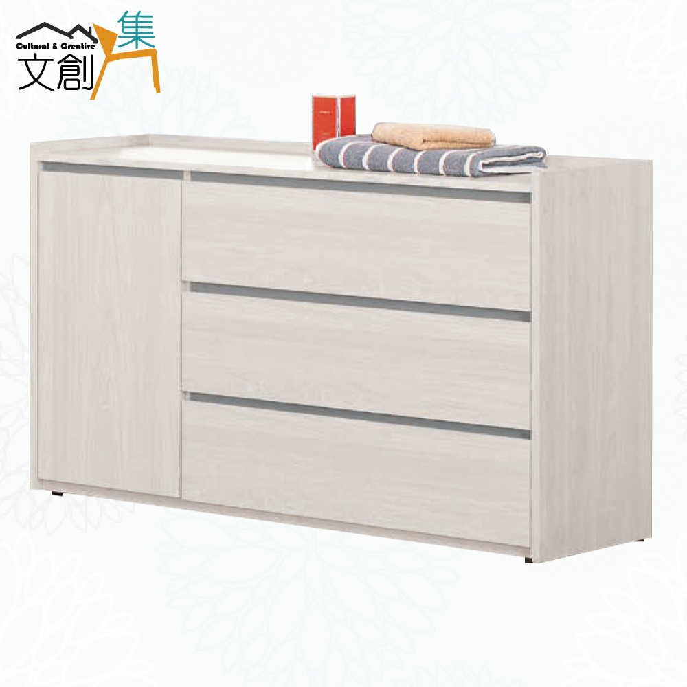 【文創集】華爾4尺單門三抽斗櫃(客約商品), , large