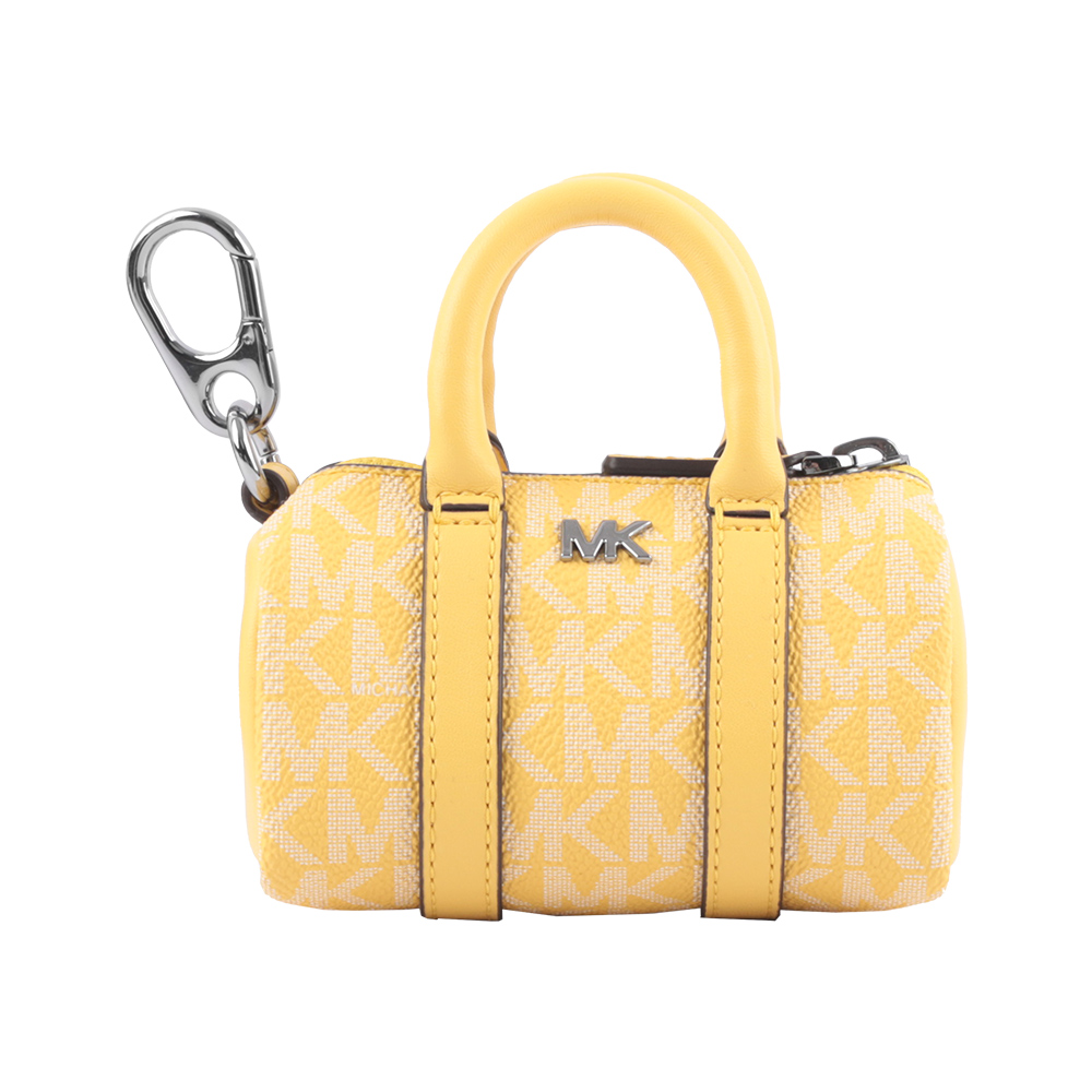 Michael Kors 塗層帆布波士頓包造型吊飾/鑰匙圈/水仙花黃, , large