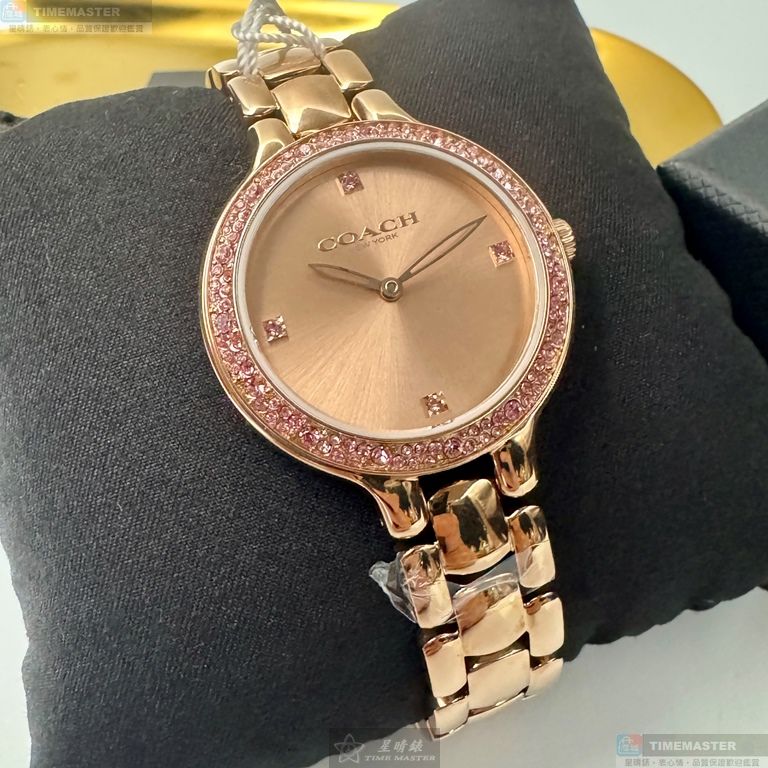 [星晴錶業]COACH手錶,32mm,CH00275玫瑰金色錶面玫瑰金錶殼玫瑰金色精鋼錶帶款, , large
