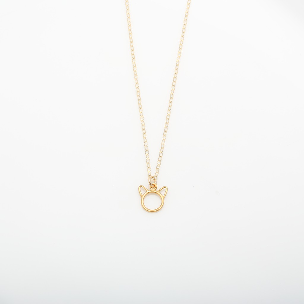 【Angel & Me】Happy Cat Kitten Meow s925 sterling silver 24k gold plated gift, , large