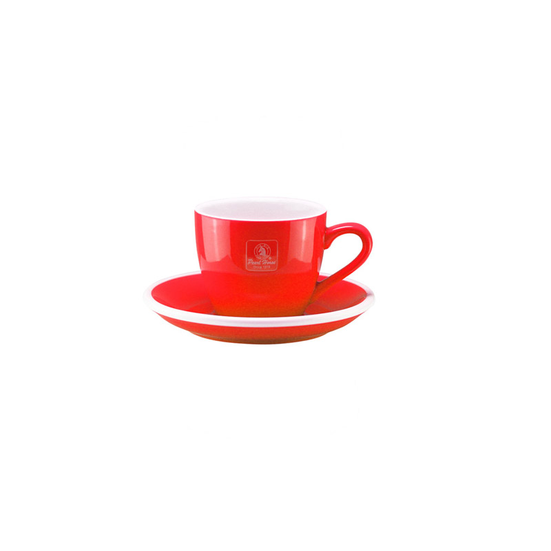 PEARL HORSE Coffee Cup & Saucer Set &ndash; JA-C100-SET-R (Red), , large