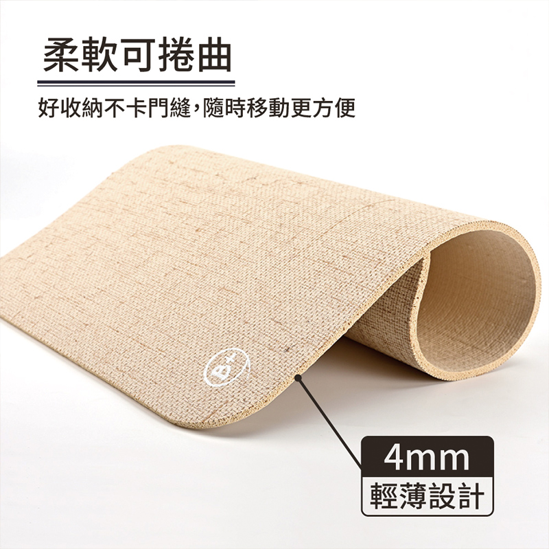【Monster】 B+ Multi-Purpose Anti-Slip Mat &ndash; Linen Series (60x40cm) &ndash; Linen Black, , large
