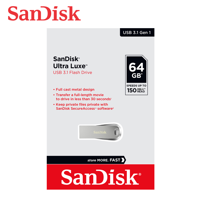 【SanDisk】CZ74 Ultra Luxe 64G USB 3.1 隨身碟 高達 150MB, , large