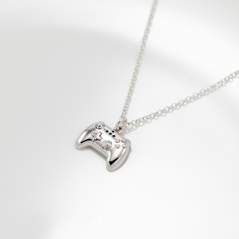 【Angel & Me】Game Controller s925 sterling silver necklace Christmas gift, , large