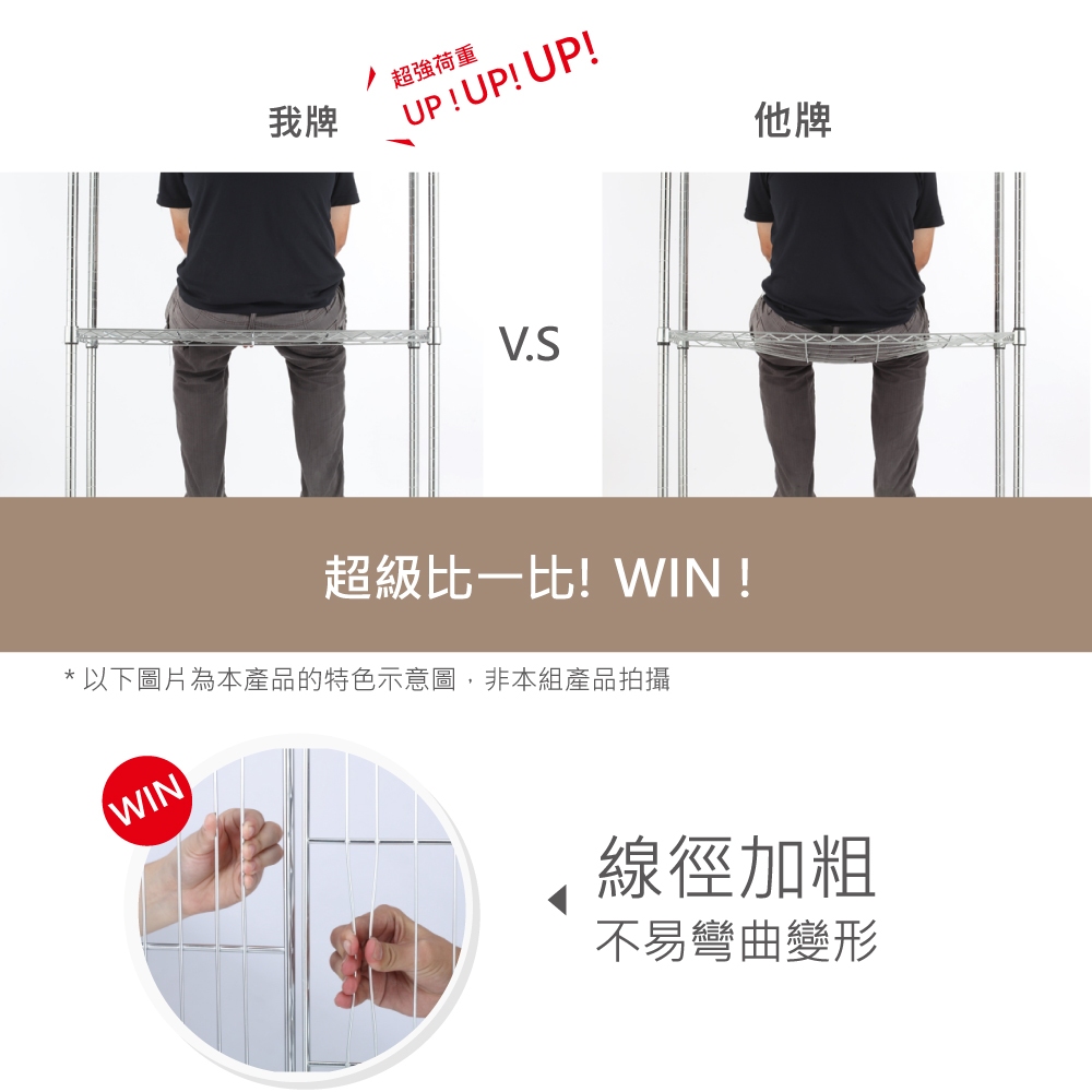 【KIWISH】43X28X120H 黑色三層架 鐵架 層架 收納架 鐵力士架 波浪架 展示架 免工具 架子 置物架, , large