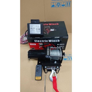 WIN五金 松盈牌DC-12V/24V LBS-6000 車用捲揚機付無線遙控 捲揚機 電動吊車 吊車 電動絞盤 電動捲線機 車用救援, , large