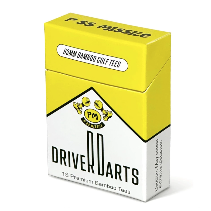 Piss Missile Golf Driver Tees 83mm (18 pcs)｜Wooden Tees, , , large