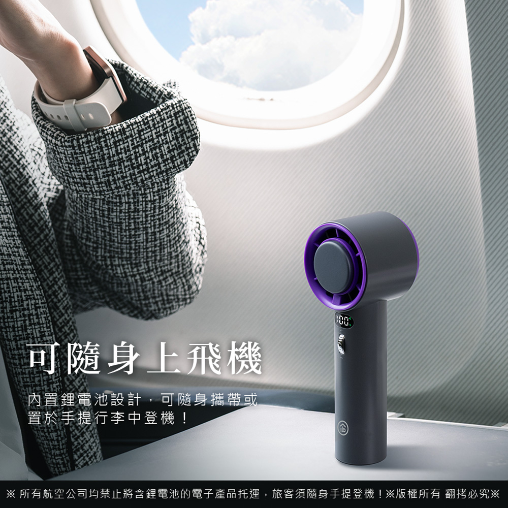【aibo】半導體冰敷 100檔調速 手持桌立充電風扇HA-FAN1144-G高級灰, , large
