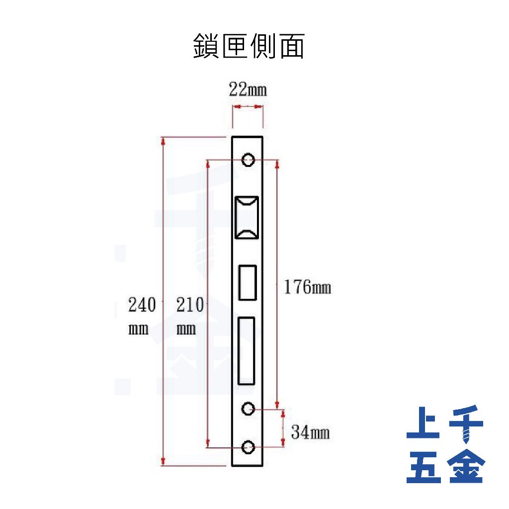 連體鎖 匣式鎖 加安 N5L6601 台灣製 門鎖 銀色 台灣製造 ※把手左右邊通用, , large