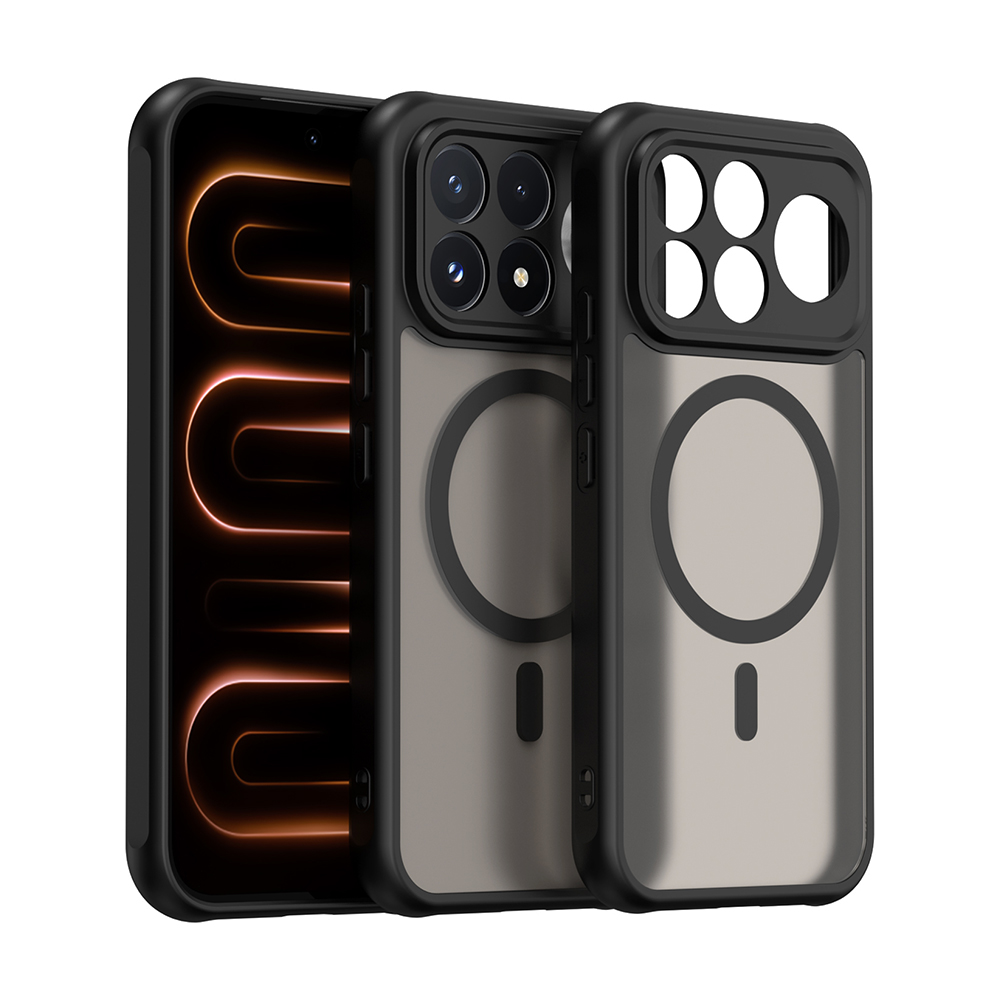 凡盾系列 POCO F9 Pro 磨砂磁吸防摔殼 鏡頭全包覆 手機殼, , large