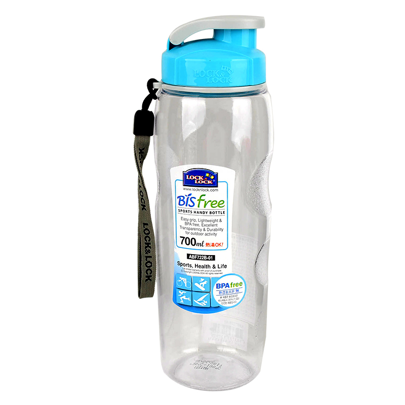 樂扣722優質水壺700ml, 粉藍色, large