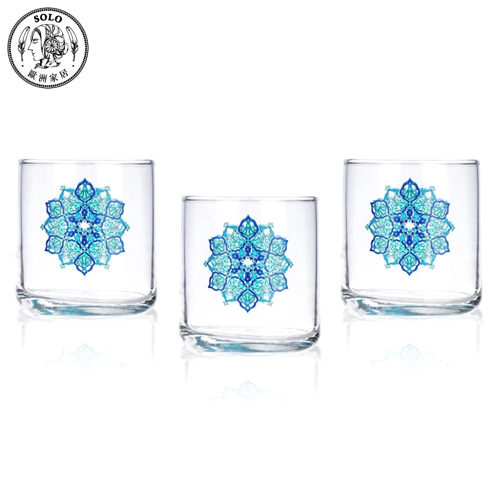 【SOLO Vintage】LCW Home Glass Cup Set of 3 Water Cup Juice Cup Made in Turkey, , large