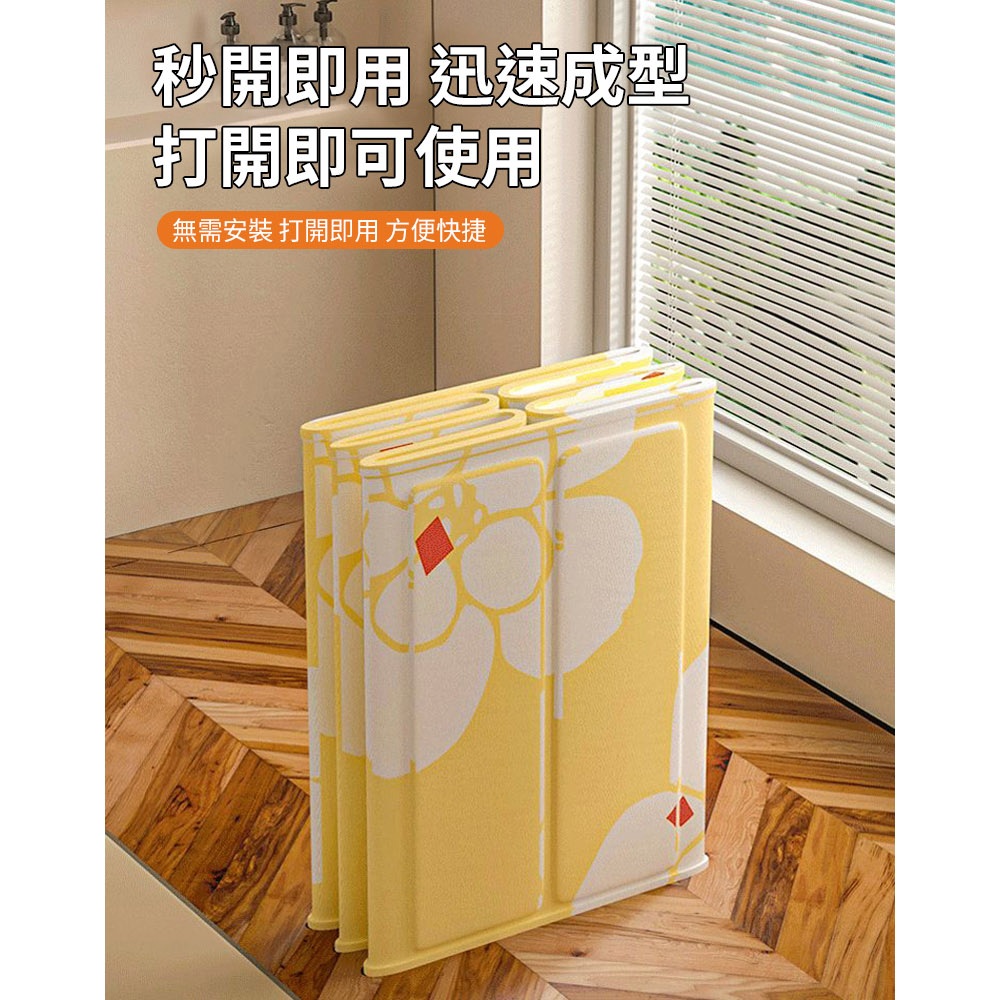 【AOTTO】免安裝特大款快速折疊泡澡桶-藍花(BJ-003B), , large