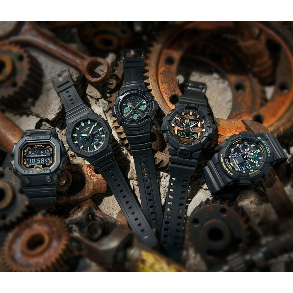 CASIO 卡西歐 G-SHOCK 2100八角鏽鐵意象手錶 GA-2100RC-1A, , large