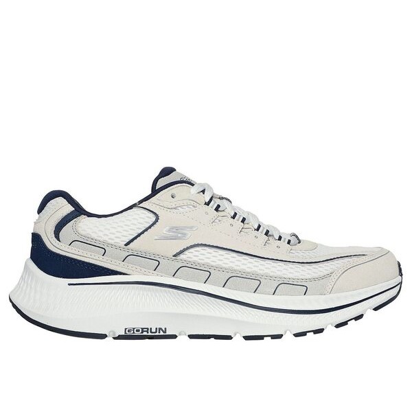 Skechers Go Run Consistent 2.0 男 慢跑鞋 緩衝 彈力 米 深藍 [220870WNV], , large
