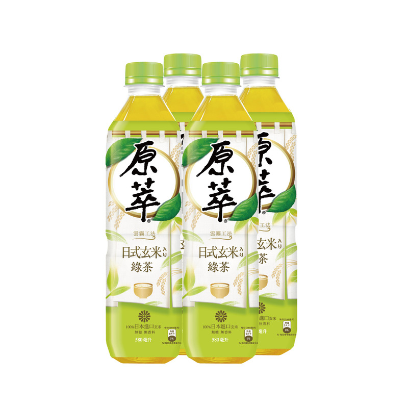 REAL LEAF BROWN RICE GREEN TEA, , large