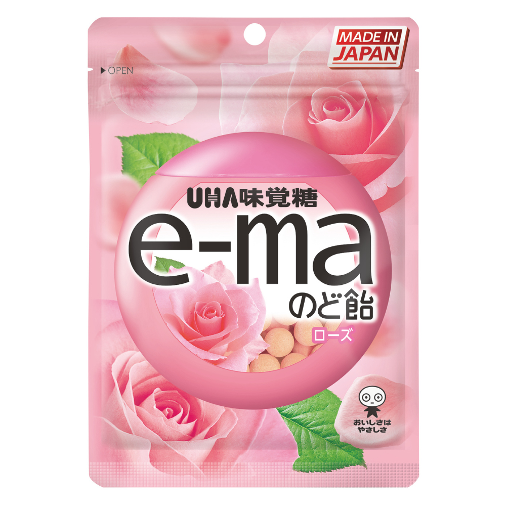 味覺糖 e-ma糖(玫瑰味)50g, , large