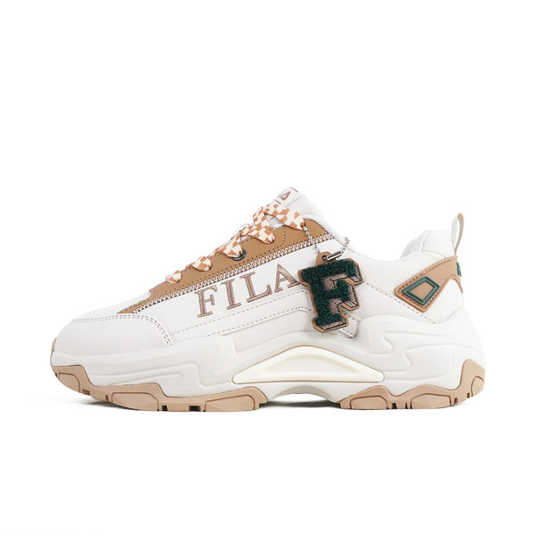 Kixpress-Fila Clunky Sneaker 女 運動休閒鞋 經典厚底 老爹鞋 米棕 [5-J939Y-177], , large