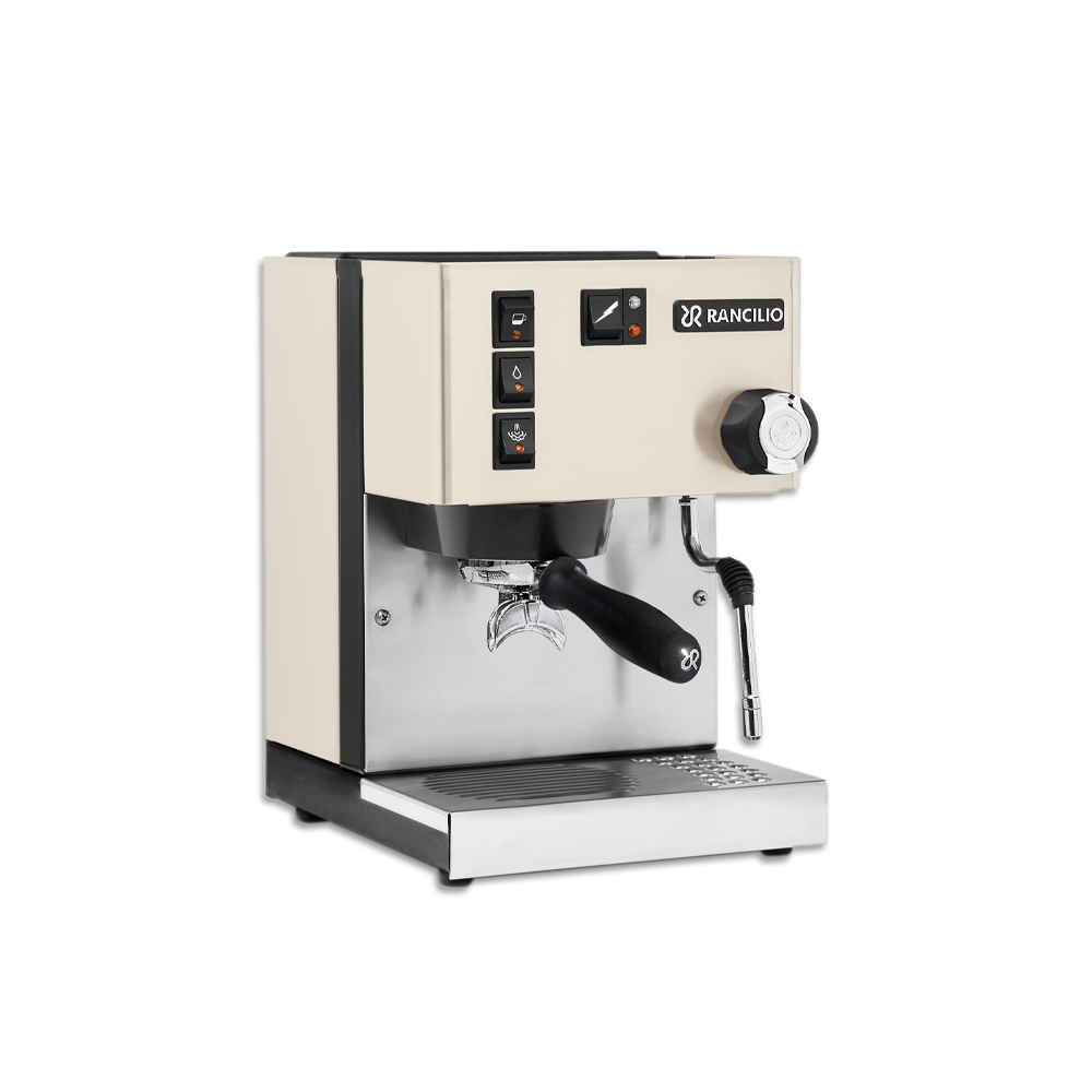 【Rancilio 藍奇里奧】Silvia 單鍋爐單孔 家用半自動咖啡機（時尚白）｜義式咖啡機, , large
