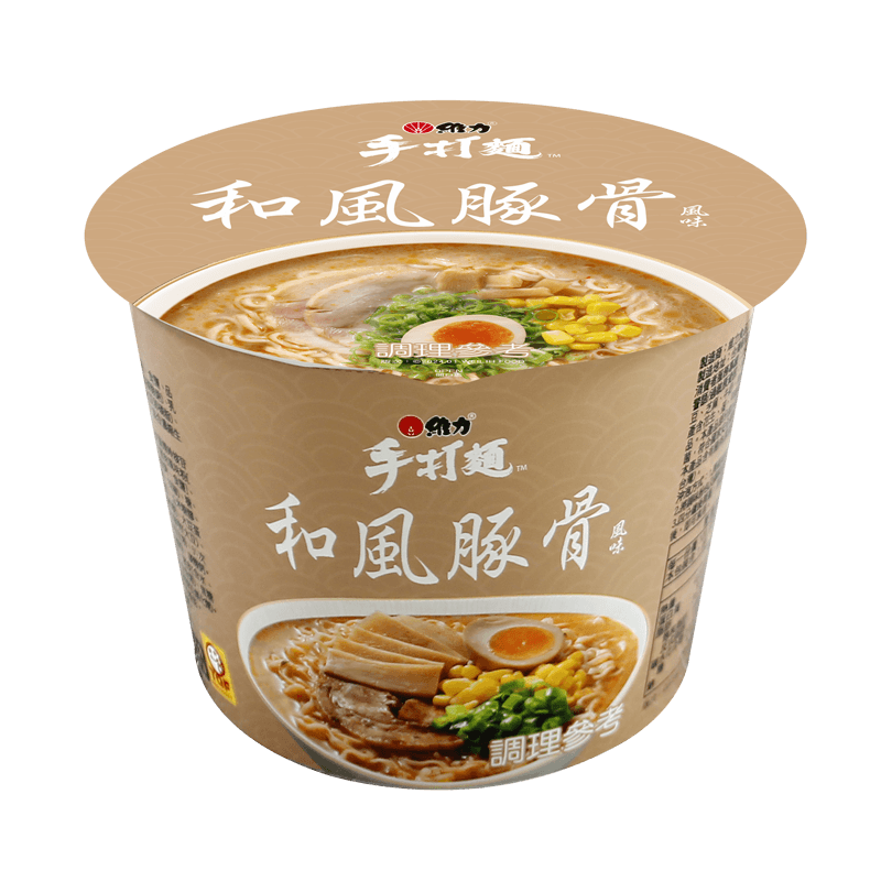 維力手打麵和風豚骨風味(桶)100g, , large