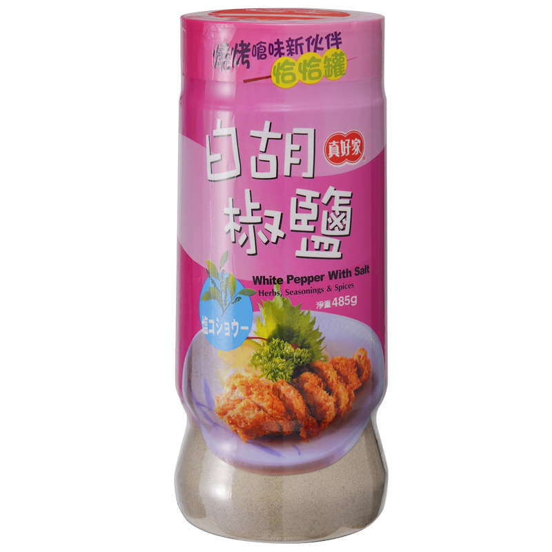 真好家白胡椒鹽(罐)485g, , large