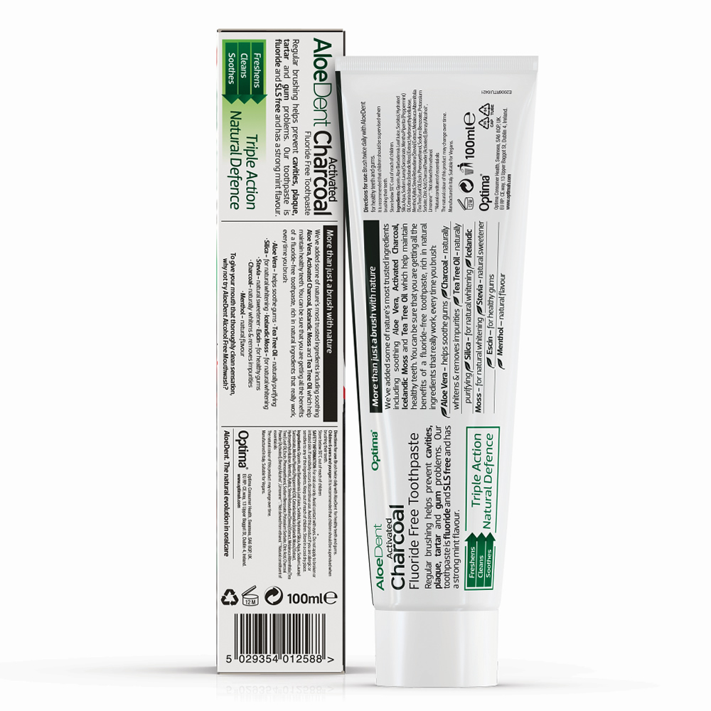 Aloe Dent Charcoal Toothpaste, , large