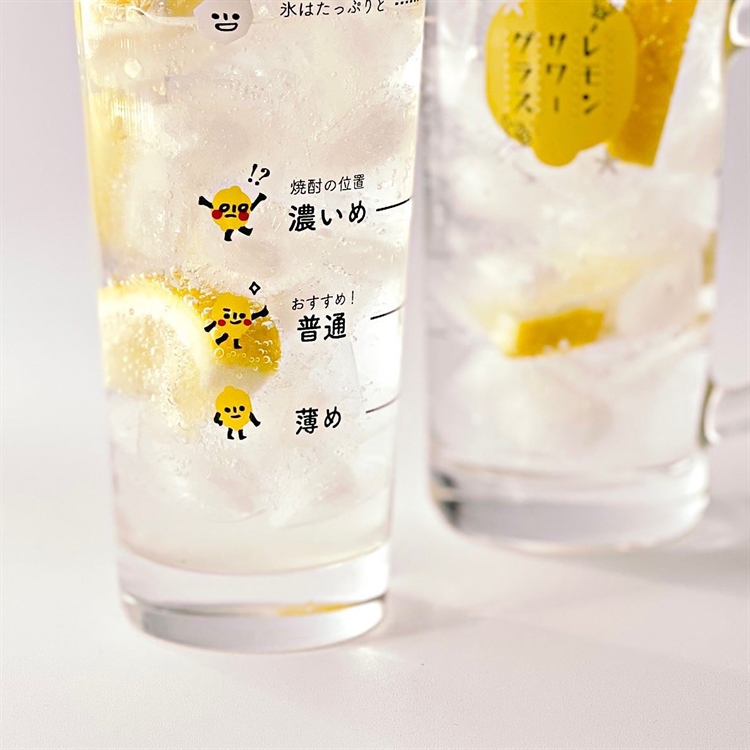 【毓秀堂】東洋佐佐木 檸檬沙瓦有柄玻璃杯, , large
