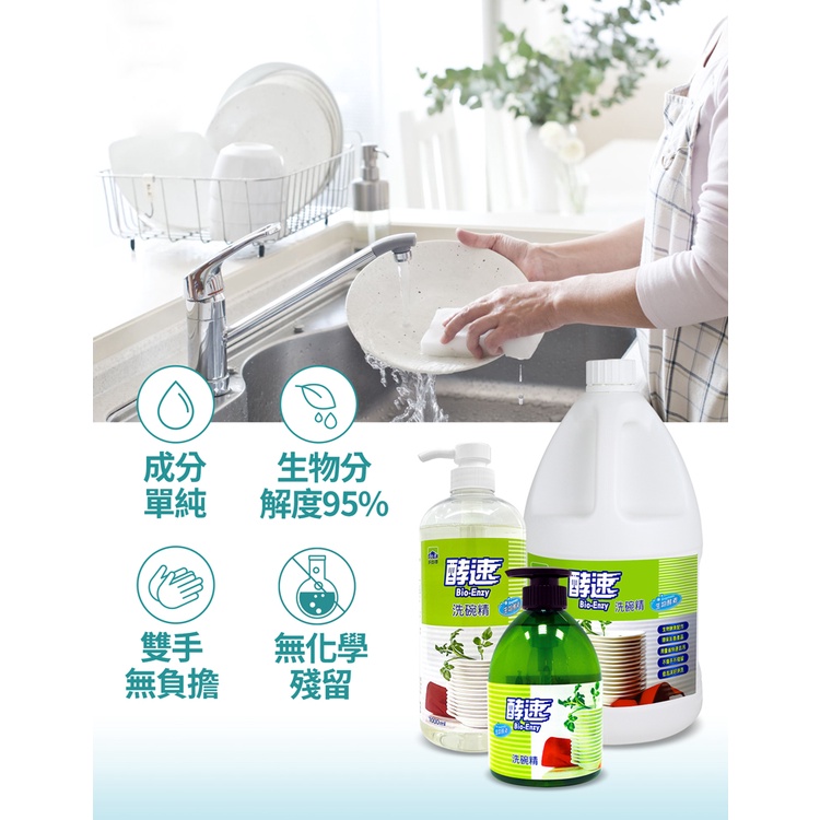 【多益得】 酵速洗碗精1000ml, , large
