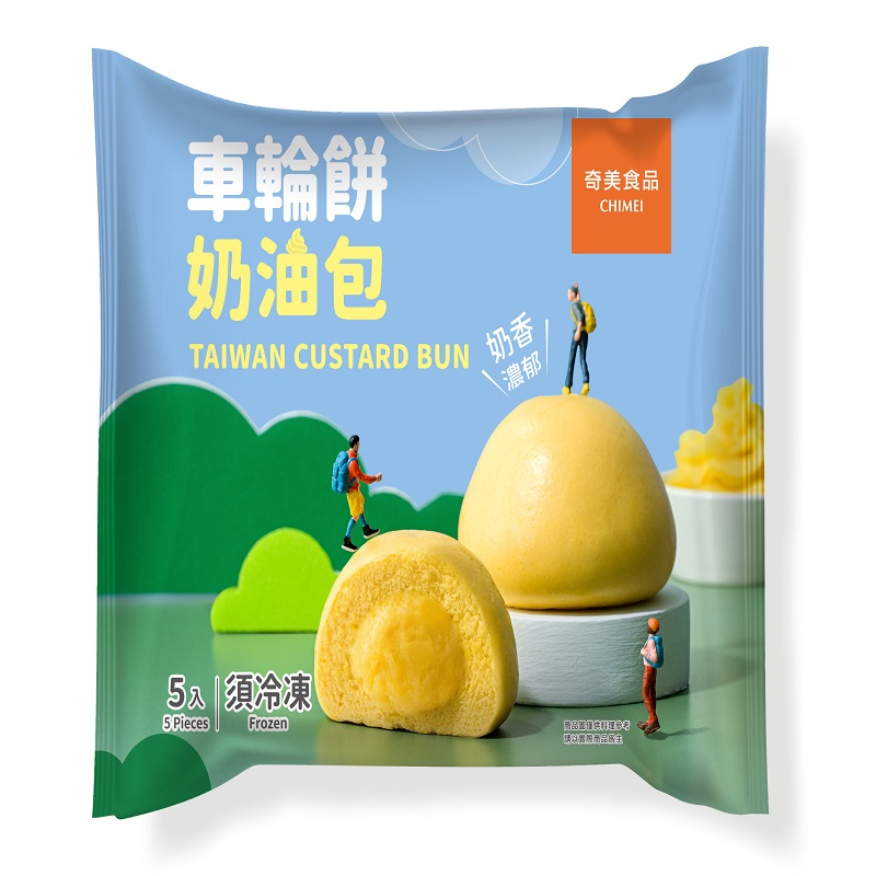 奇美冷凍車輪餅奶油包, , large