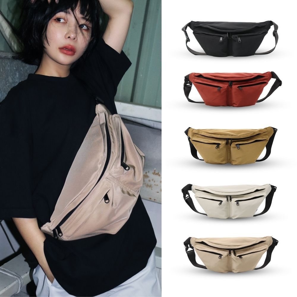 【YUNJOIN】EffoEaseQuick-access double-pocket crossbody bag, , large