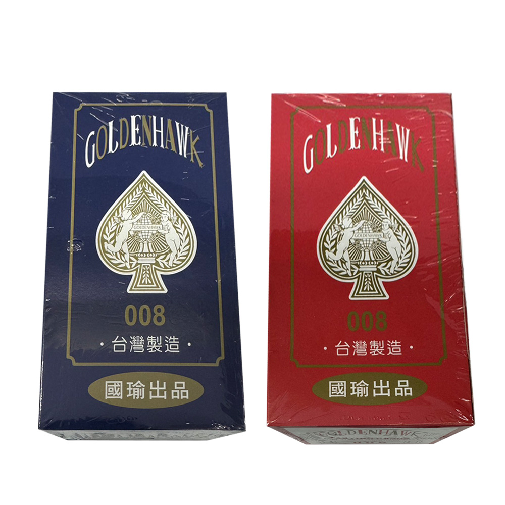 【金鷹牌】008 撲克牌 紅/藍 12打入/件  -  紅盒, , large
