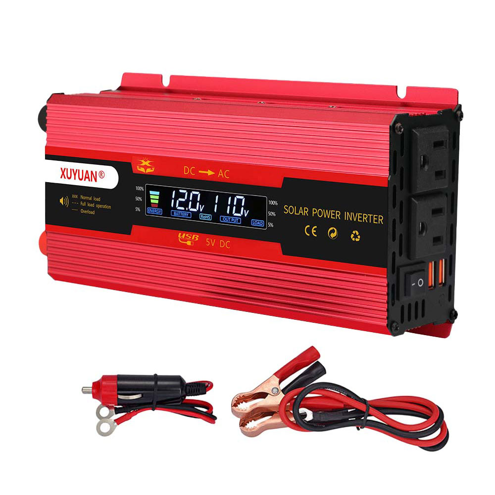雙插頭車載逆變器-旭緣紅4000W 12V/24V通用款, , large