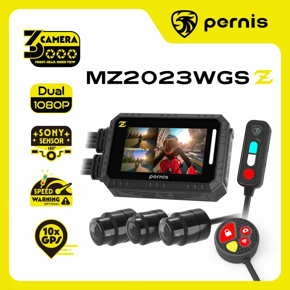 六姐的店※【 Polaroid寶麗萊】三錄MZ2023WGS 機車行車記錄器 贈64G*可提供安裝服務*, , large