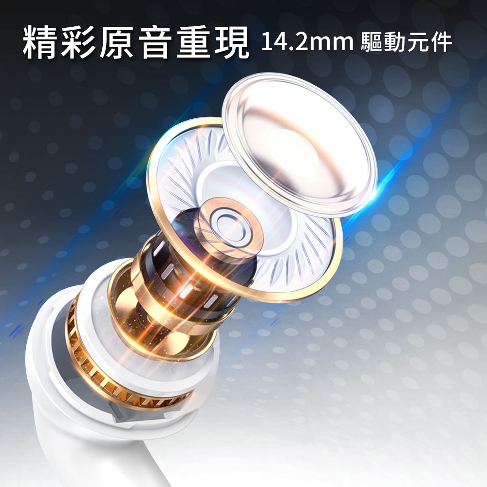 GliTTER GT-5081 semi-in-ear headset microphone High sound quality output Clear calls support 3.5mm devices, , large