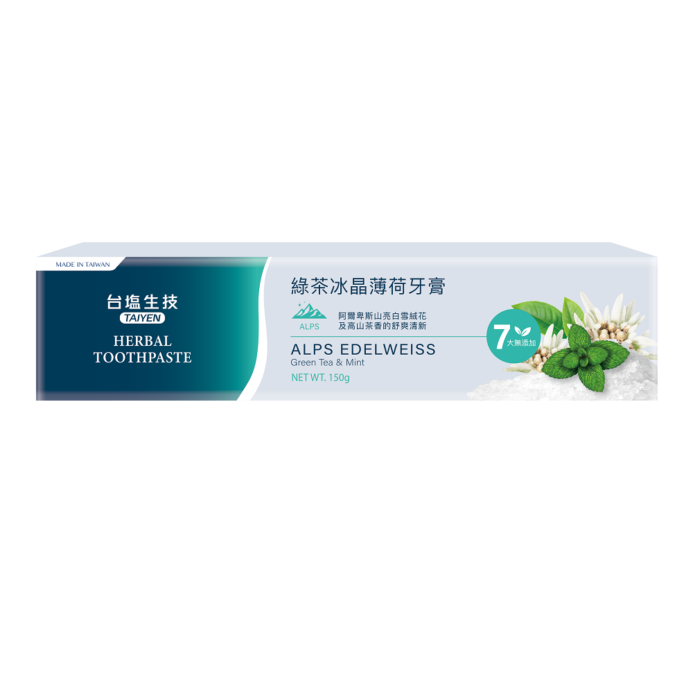 台鹽綠茶冰晶薄荷牙膏, , large