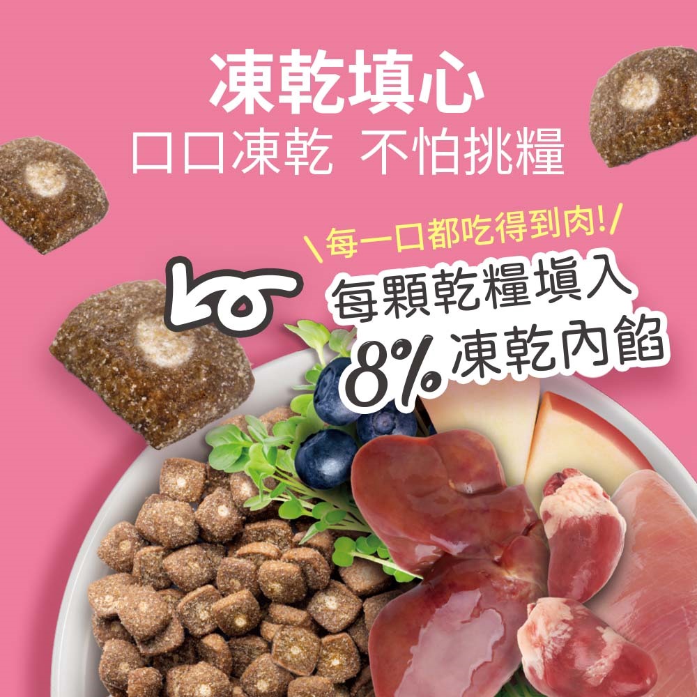 【耐吉斯】P23 凍乾填心雞肉餐-全齡貓 9.5磅(貓飼料/貓糧), , large