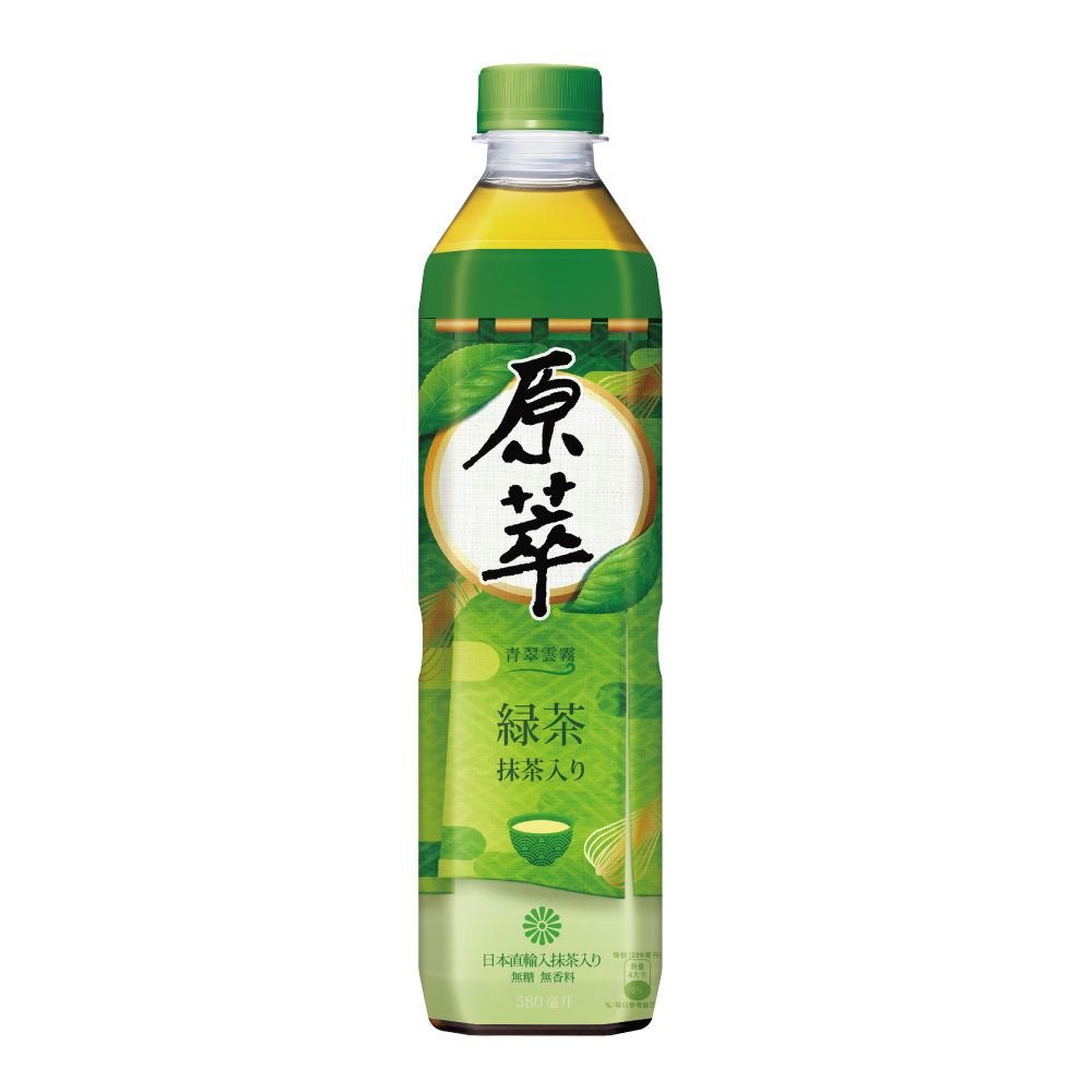 原萃日式綠茶(無糖) 580ml, , large