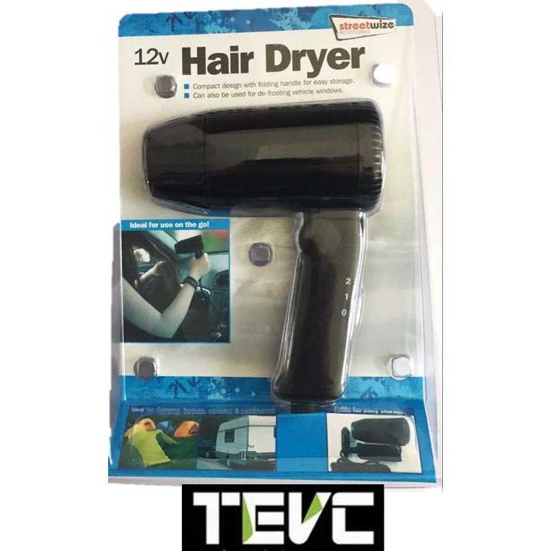 《tevc》H002 車用吹風機 點菸器 直流吹風機 露營 戶外 摺疊吹風機 DC 12V 200W 17A, , large