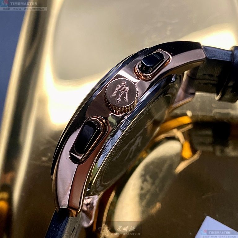 [星晴錶業]MASERATI手錶,46mm,R88716120252黑色錶面黑錶殼深黑色真皮皮革錶帶款, , large