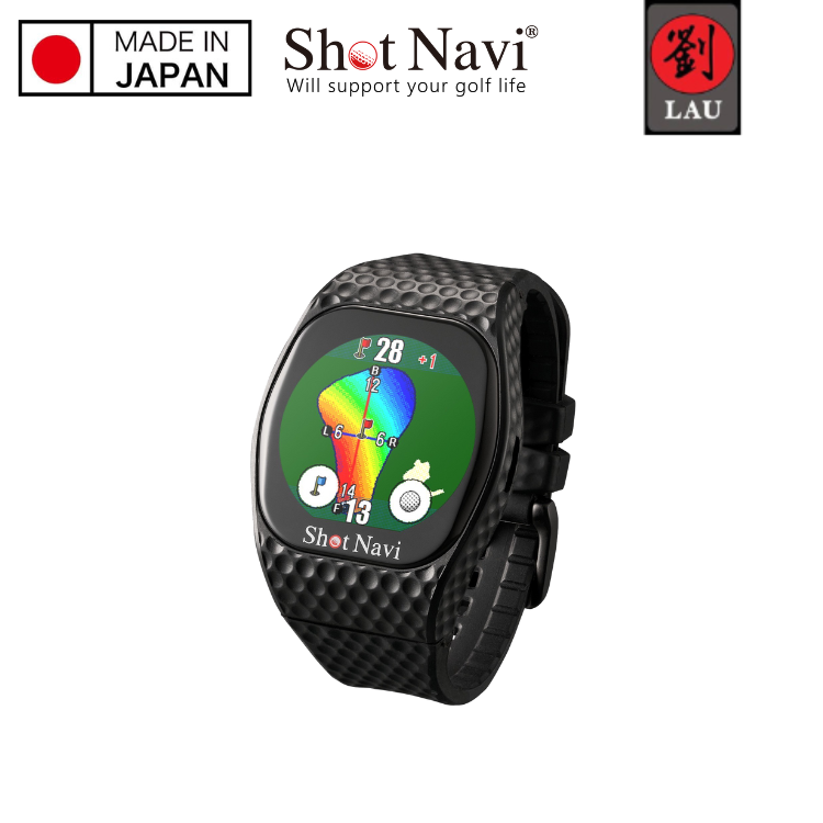 [劉氏國際]【日本製】Shot Navi INFINITY Touch 高爾夫GPS定位手錶(黑), , large