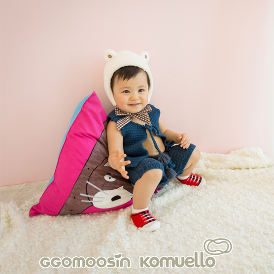 【GGOMOOSIN】學步鞋─運動寶貝(紅)(115mm/125mm/135mm/145mm), , large