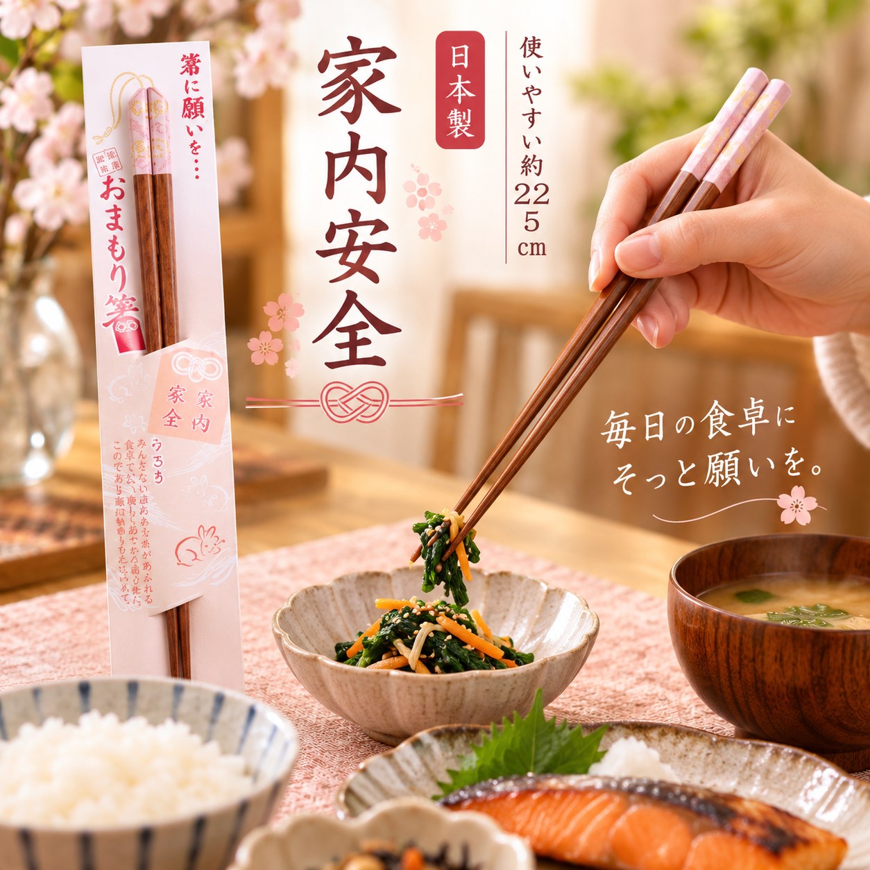 【HIYASU日安工坊】日本御守箸-家內安全, , large