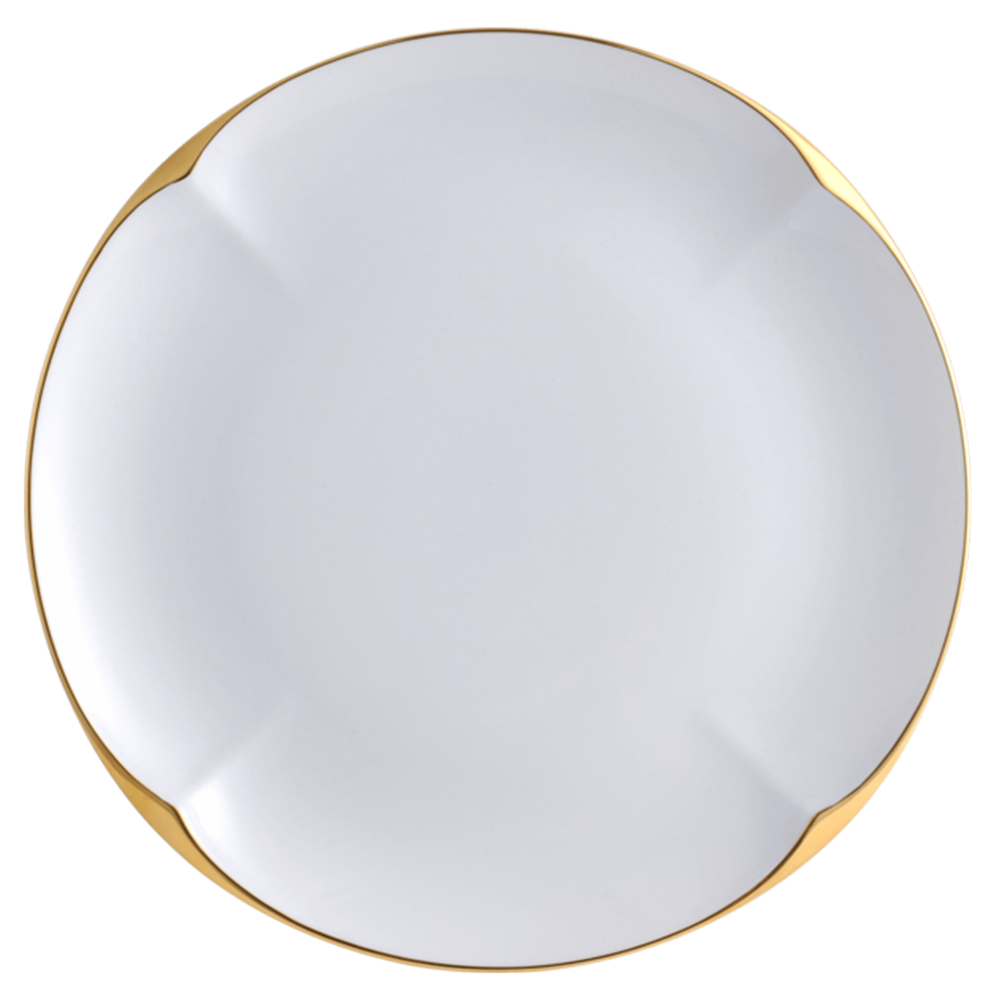 LEGLE - Ruyi Round Plate - Gold Edge 21cm, , large