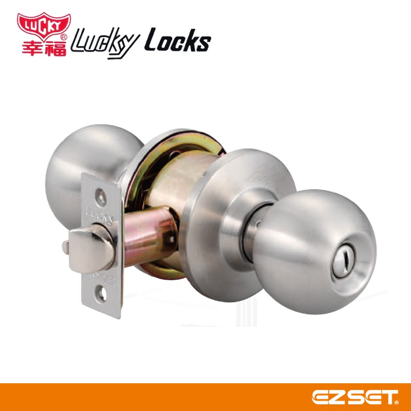 喇叭鎖 廁所幸福牌 LUCKY 3030型 喇叭鎖 浴廁鎖 LK3030 裝置距離85mm 浴室 廁所, , large