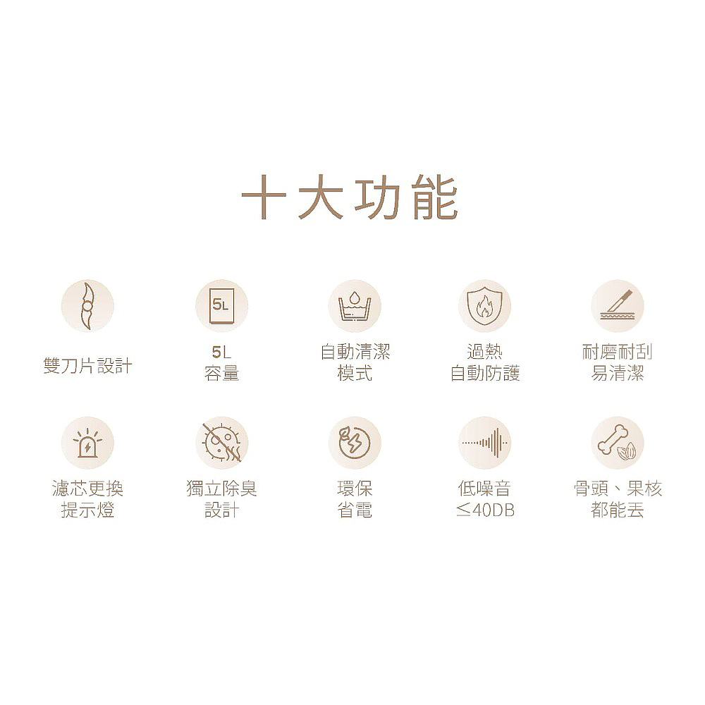 POLAR 普樂 乾燥破碎型5L廚餘機 PL-FC155, , large