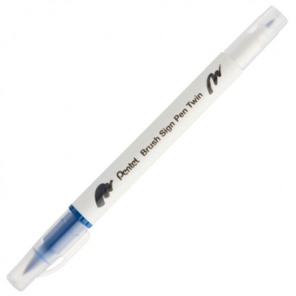 【 Pentel 飛龍 】雙頭柔繪筆 10支/盒 SESW30C   -  多款可選, , large