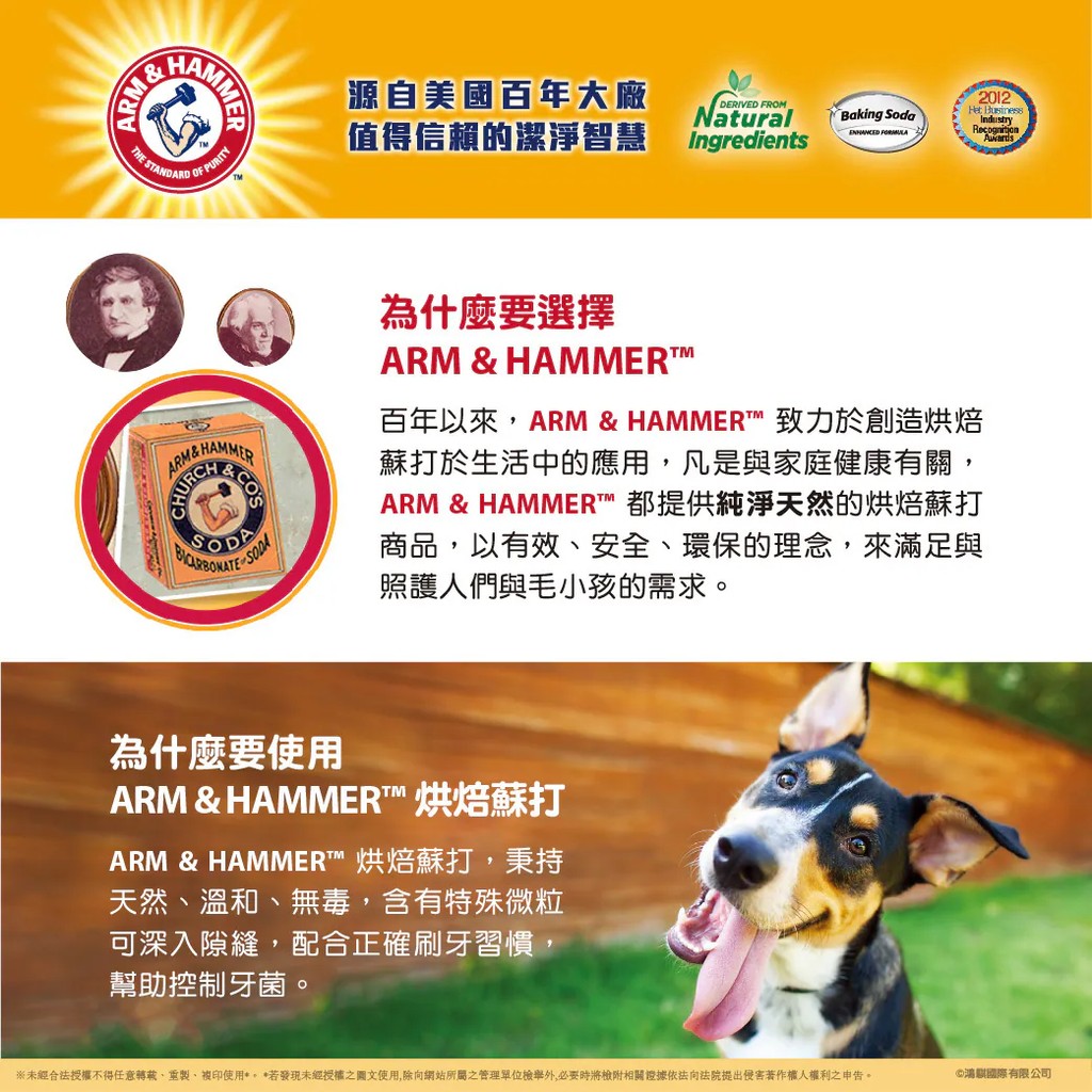 【PawHomie】ARM&HAMMER 犬用3合1潔牙套組(深潔), , large