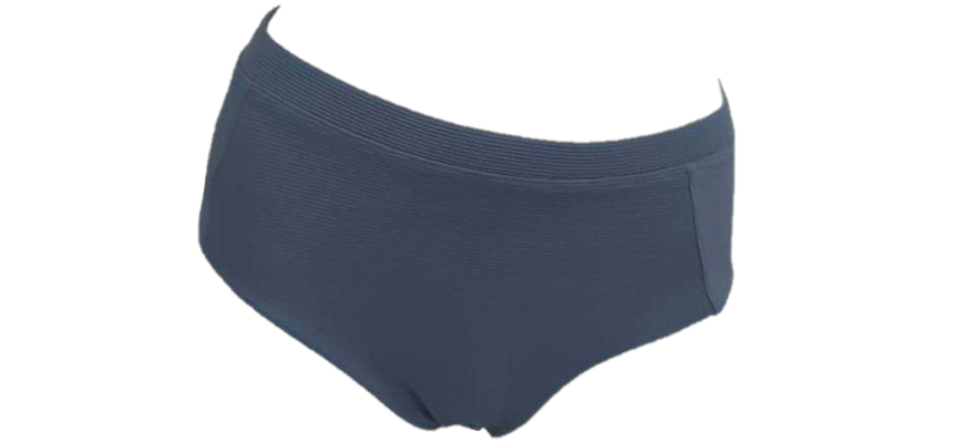 QXHEE.T.Made in Taiwan, mid-waist butt-beautiful swimming trunks (Geometric Dance/Flower Heat Wave/Smoke Blue), , large
