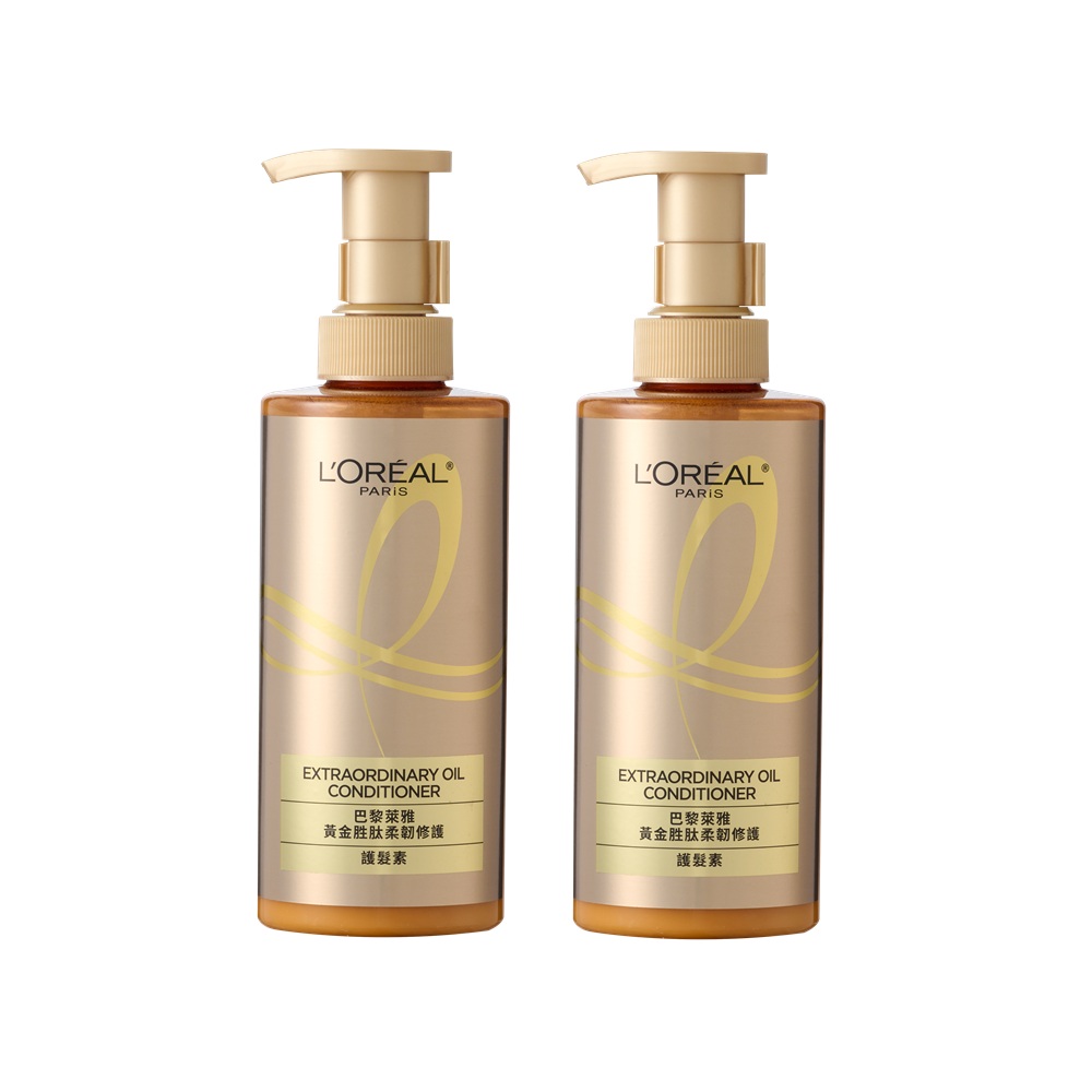 (免運)【L'Or&eacute;al Paris巴黎萊雅】黃金胜肽柔韌修護護髮素440ml 兩入組 公司貨, , large