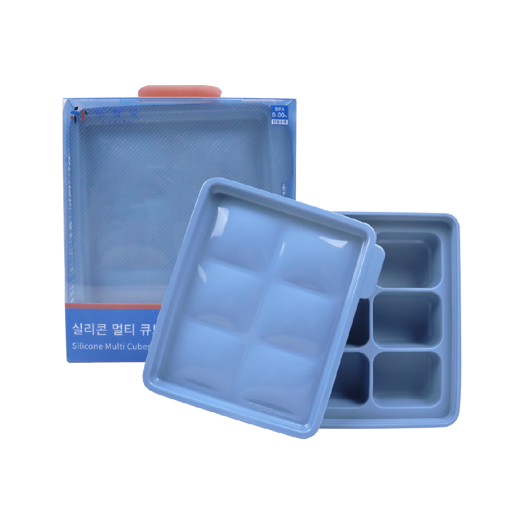 [Pomier, Korea] Multifunctional Ice Maker (6 Compartments/12 Compartments/20 Compartments) #Baby Food Dispenser Storage Box Ice Block Baking Mold Platinum Silicone Baby Food, , large